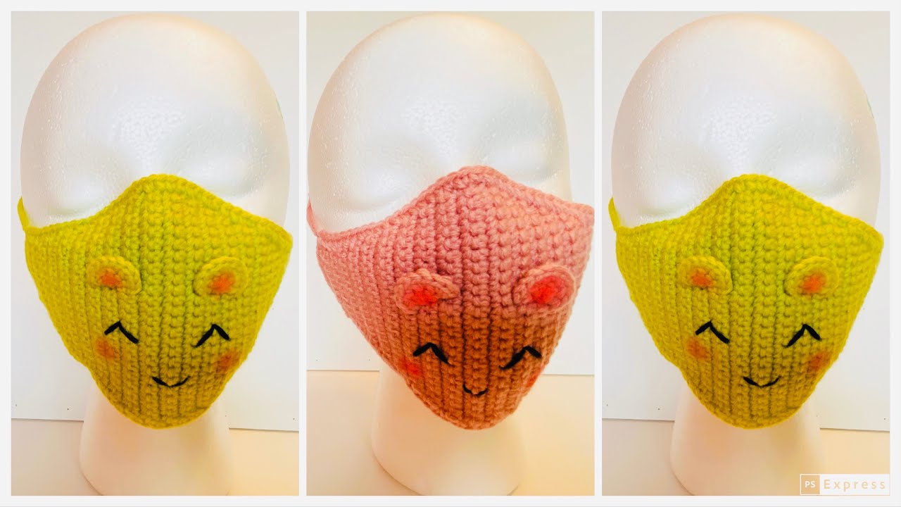 Mascarilla cubre boca tejida a crochet 2a parte.#tejidos #crochet #cubreboca #tejidosacrochet
