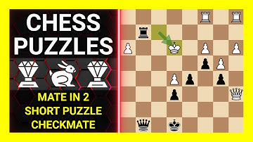 Chess Puzzles to Practice. Themes: Mate in 2, Short puzzle, Checkmate. Learn Chess