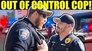 COP GETS PHYSICAL WITH HIS OWN PARTNER (OUT OF CONTROL)