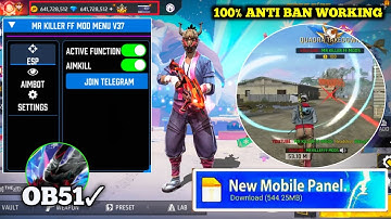 🔥 OB51 FREE FIRE MOD MENU 🔥 UNLIMITED DIAMOND HACK ⚡ FF MOD MENU APK 2025 🛑🔥