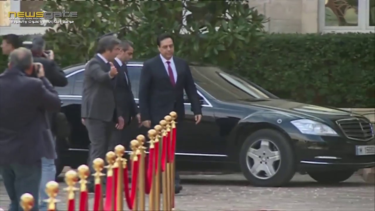 حفل مراسم إستقبال دولة الرئيس حسان دياب من السراي الحكومي