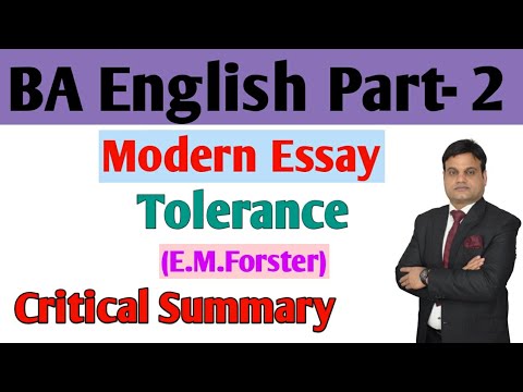 tolerance modern essay