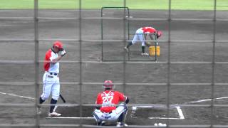 2012/8/13 青木智史（アルビＢＣ） ホームラン競争 高森（横浜）勝利走