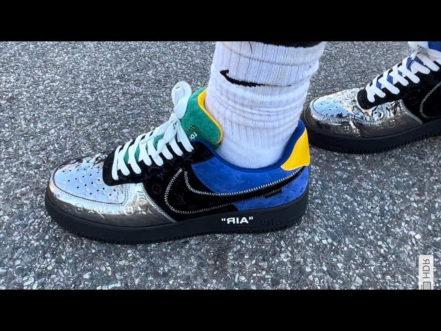 air force 1 black metallic silver