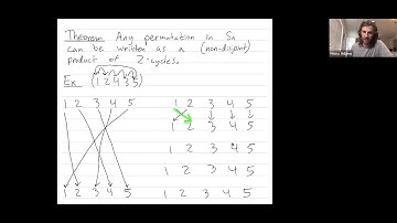 Abstract Algebra 32: Any permutation can be written as a product of 2-cycles