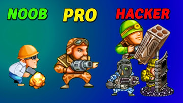 NOOB vs PRO vs HACKER  - Army vs Zombies - Tower Defense Game