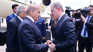 PM Shehbaz arrives in Azerbaijan