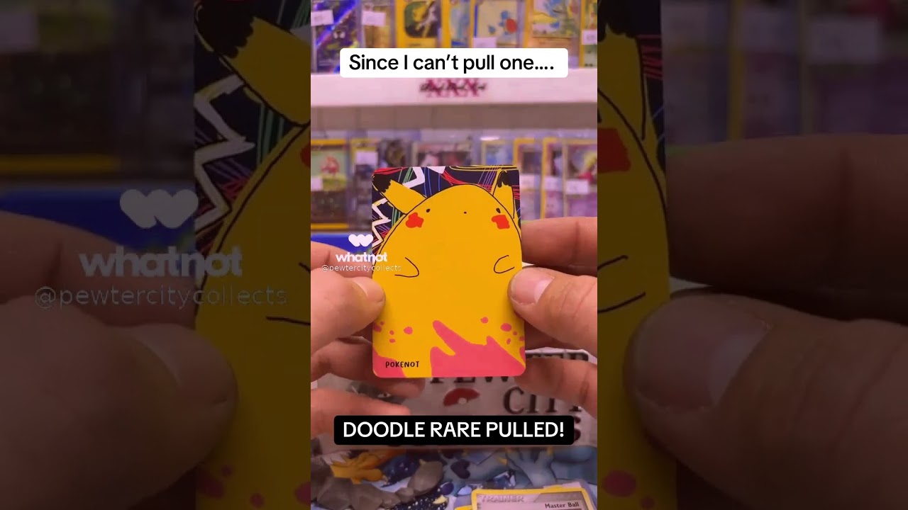 pokenot doodle rare cards I can't pull a Doodle Rare from the Pokenots 151 set. My best friend can!  Derpy Pokemon opening!