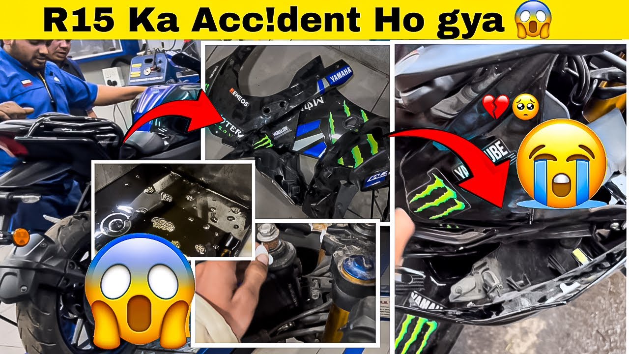 R15 ka Accident Ho gya Ab Kya Karein? R15 V4 Puri Damage Ho Gayi... 😭
