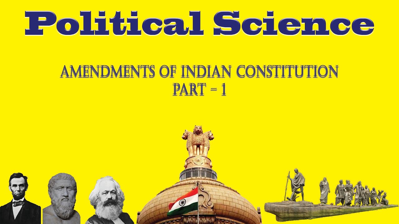 Episode 100 | Amendments of Indian Constitution in Bengali | BA | MA ...