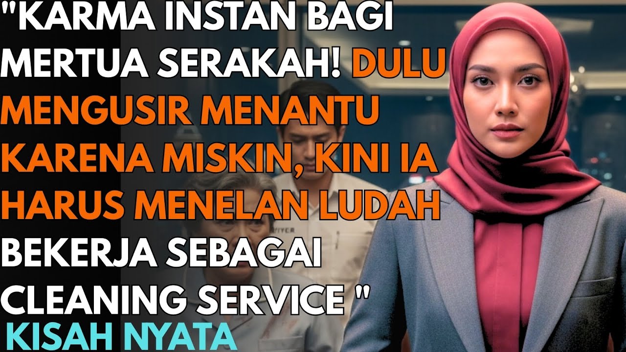 KARMA INSTAN BAGI MERTUA YANG SERAKAH! DULU AKU DIUSIR KINI MEREKA MENJADI CLEANING SERVICE!