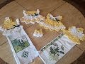 Crochet Sunshine Cottage Vintage Dress Towel Topper Set DIY tutorial