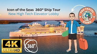 Step Into the Future: 360° Tour of the High-Tech Elevator Lobby on Icon of the Seas