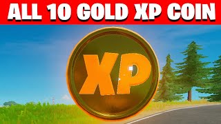 All 10 GOLD XP COINS LOCATIONS IN FORTNITE SEASON 3 Chapter 2 (WEEK 8)