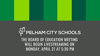PCS Board of Education Meeting, April 27, 2026