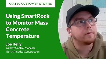 Using SmartRock to Monitor Mass Concrete Temperature with Joe Kelly of North America Construction.