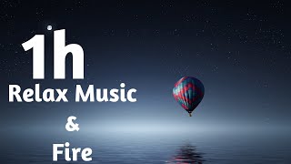 Relaxing Music 🔅 Fire Sound with soft music of Piano / music for studying screenshot 4