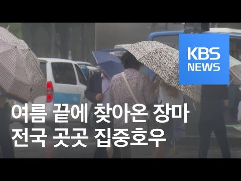전국 곳곳 집중호우…주말까지 ‘2차 장마’ 비상 / KBS뉴스(News)