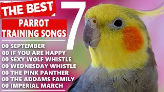 TOP 7 PARROT TRAINING SONGS EVER-Whistle Training-Teach Your Bird-Cockatiel Singing-Budgie