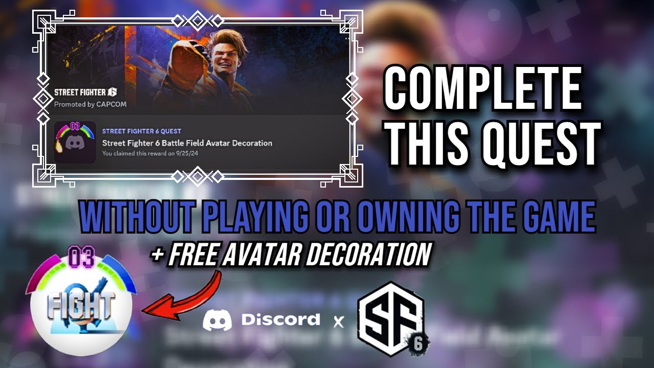 Complete The Street Fighter 6 Quest in Discord WITHOUT PLAYING The Game ...