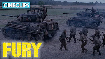 Anti-Tank Gun Fight | Fury | CineClips | With Captions