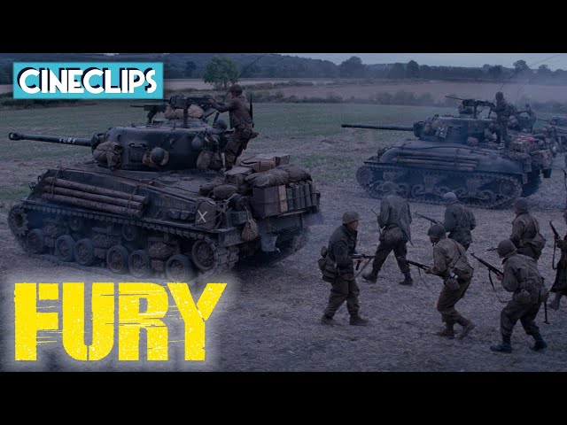 Anti-Tank Gun Fight | Fury | CineClips | With Captions class=