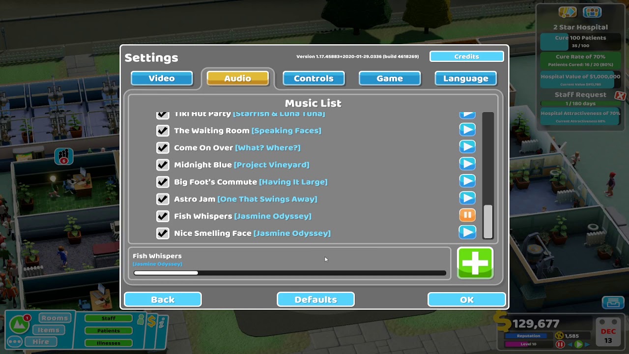 Two Point Hospital - Fish Whispers and Nice Smelling Face