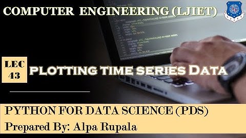 Lec-43_Time Series Plot | Python For Data Science | Computer Engineering