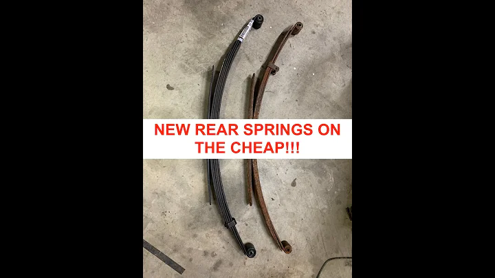 Chevy C10 New Rear 2.25" Leaf Springs Budget Cheap How to Get correct Ride height spring pack count