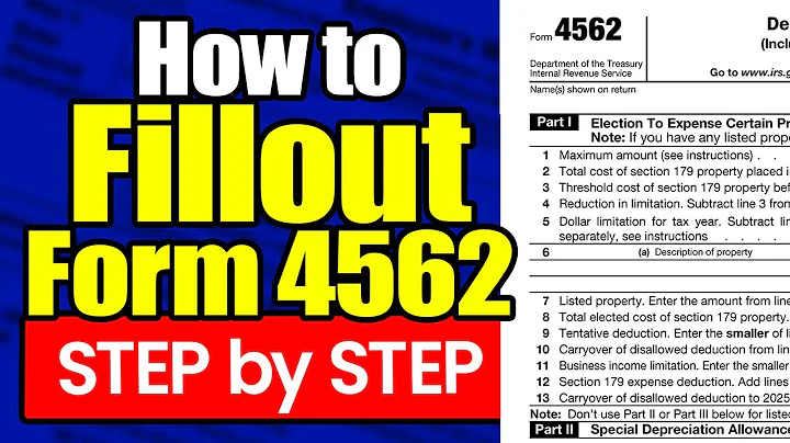 IRS Form 4562 Walkthrough (Depreciation and Amortization, Tax Savings)