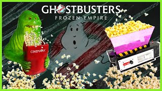 AMC Ghost Trap Ghostbusters Frozen Empire Popcorn Bucket & Cinemark Slimer Container Unboxing Review