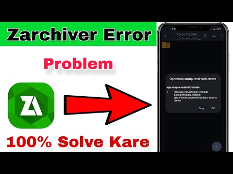 how to fix zarchiver operation completed with errors | zarchiver operation completed with errors fix