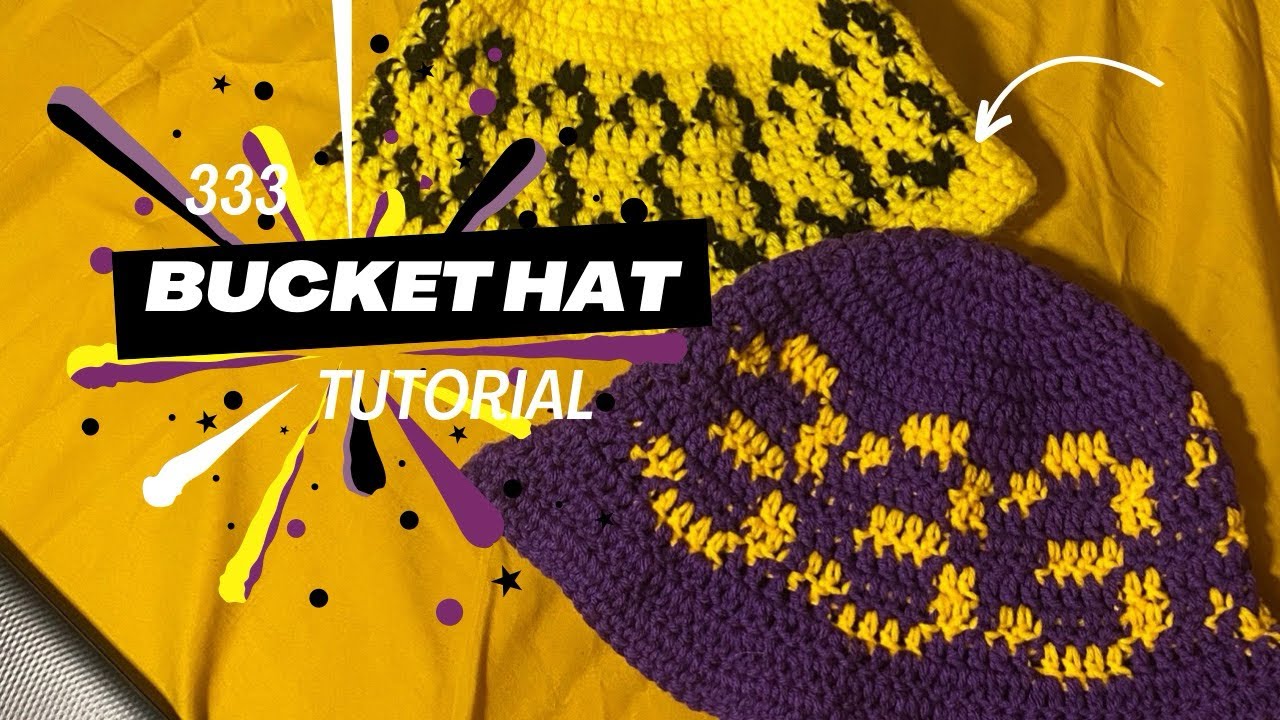 333 bucket hat tutorial - YouTube
