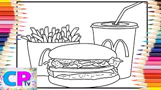 McDonald Big Mac Set on IPad Pro/Big Mac Coloring Pages/Elektronomia - Energy [NCS]@coloringpagestv