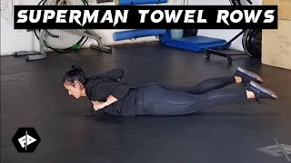 Superman Towel Rows