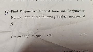 Discrete Mathematics PYQs solved | Sem 3 | DNF and CNF| Boolean Algebra| DU | Bsc. maths