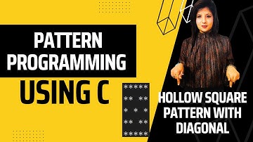 Pattern Programming Using C |  Hollow Square Pattern with Diagonal | IGNOU BCA | MCS-011