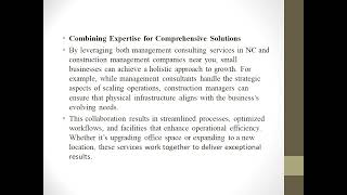 NC’s Premier Management Consulting Services for Small Businesses