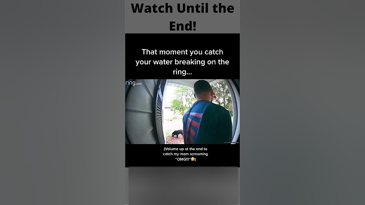 Wife's Water Breaking Caught On Ring Camera #SHORTS