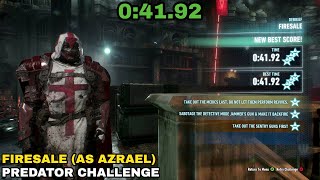 Batman Arkham Knight - Firesale As Azrael - Predator Challenge