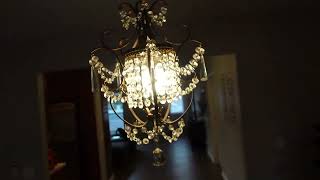 Edvivi Amorette Mini Chandelier Chrome Crystal Chandeliers Review, Chandelier Full Measurements