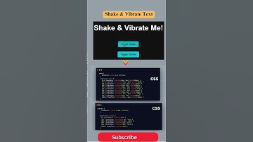 Shake & Vibrate Text in Just 30 Seconds! 💥 #css #shorts