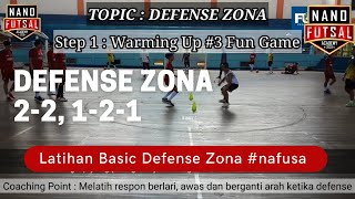 CARA MEMBUAT MATERI LATIHAN FUTSAL DEFENSE ZONA DASAR, Warming Up   Game Internal   Coaching Point
