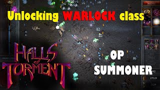Halls of Torment Unlocking Warlock class and running Haunted Caverns with Warlock