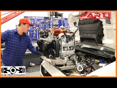 HOW TO Engine Install Subaru Impreza WRX/STI EJ20/EJ25 / エンジンの取り付け方法 PART 1 l Subi-Performance