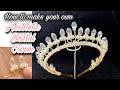 DIY Aesthetic Bridal Crown |mahkota pengantin estetik | wedding crown | original design by veren diy