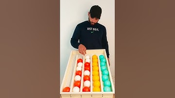 Fun & Chaos: Color Ball Sorting Challenge 🟢🔴🟡🔵 | Fun Games #game #satisfying #shorts #asmrsounds