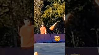 Guy gets KNOCKED OUT by traffic cone!