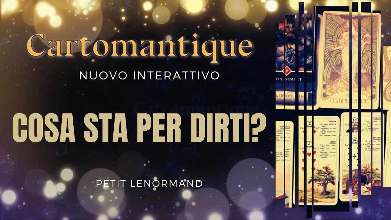 ❤️SCOPRI COSA STA PER DIRTI con questo #interattivo #Lenormand ❤️AMORE FUTURO IMMEDIATO ❤️