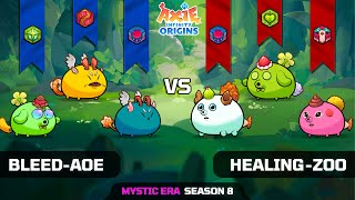 BLEED-AOE vs HEALING-ZOO | SEASON 8 | AXIE INFINITY ORIGINS